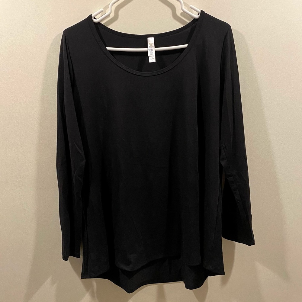 Lularoe Lynnae - Long Sleeve Black Shirt